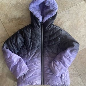 Girls Purple Pacific Trail reversible jacket